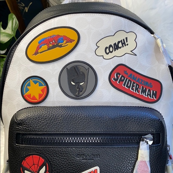 Coach │ Marvel West Backpack In Signature Canvas - Picture 4 of 16